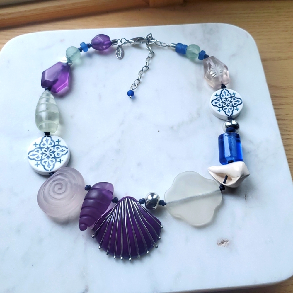 Chicos Statement Seashell Necklace - image 3